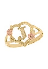 superb tiny initial alphabet gold ring for kids